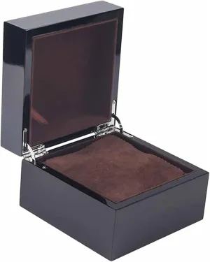 Wood Watch Box Case Jewelry Display Holder Watch Showcase with Lid Gift Box 1 Piece Watch Storage Case