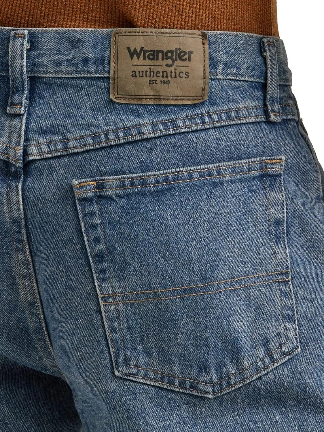 Wrangler Authentics Men's Classic 5-Pocket Relaxed Fit Cotton Jean