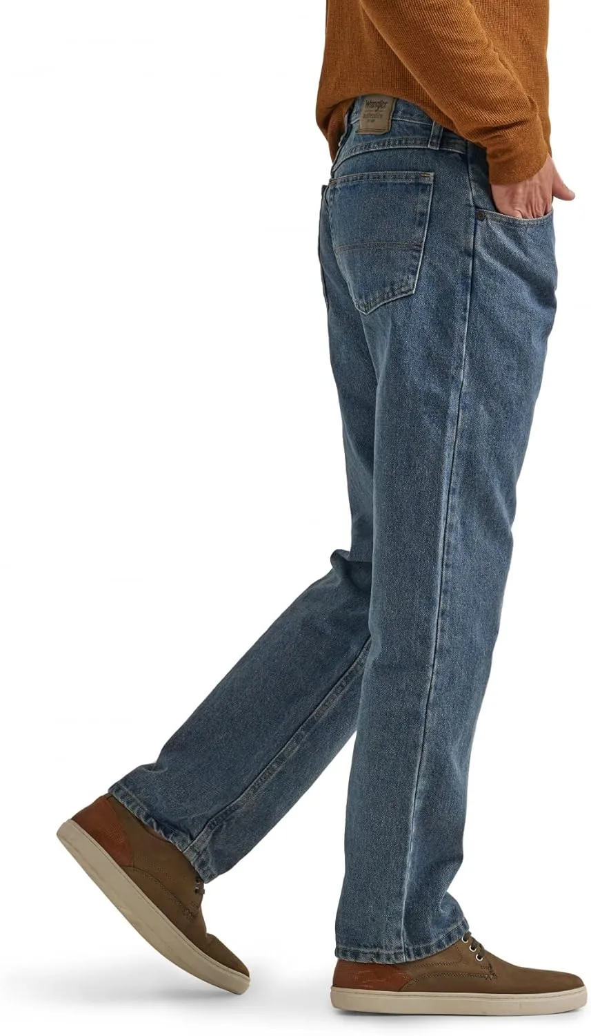 Wrangler Authentics Men's Classic 5-Pocket Relaxed Fit Cotton Jean
