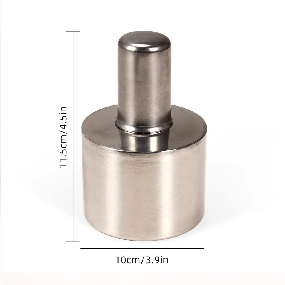 WUTA 200ml Stainless Steel Alcohol Lamp Burner Thickened Explosion-Proof Craft Laboratory Chemistry Alcohol Burner Dental Lad Lamp with Brass Screw and Wick