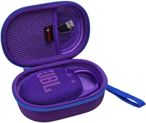XANAD Hard Case for JBL Clip 5/Clip 4/Clip 4 Eco or Soundcore Select 4 Go Portable Bluetooth Speaker(Purple)