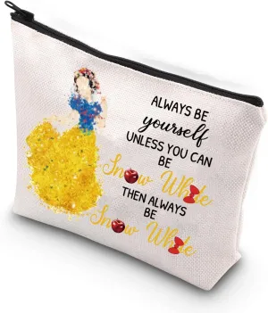 XYANFA Princess Makeup Bag Movei Fans Gift Fairy Tales Lover Gift White Princess Cosmetic Bag