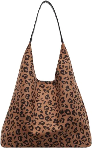 YFGBCX Leopard Tote Bag for Women Cheetah Purse Brown Vintage Hobo Bag Large Capacity Work Tote Bag