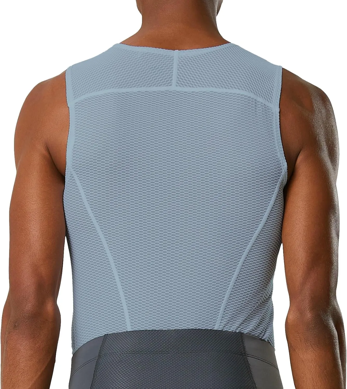 YKYWBIKE Men's Cycling Base Layer Sleeveless Cycling Jersey Men Quick Dry Bicycle Undershirt Mesh Bike Base Layer Vests