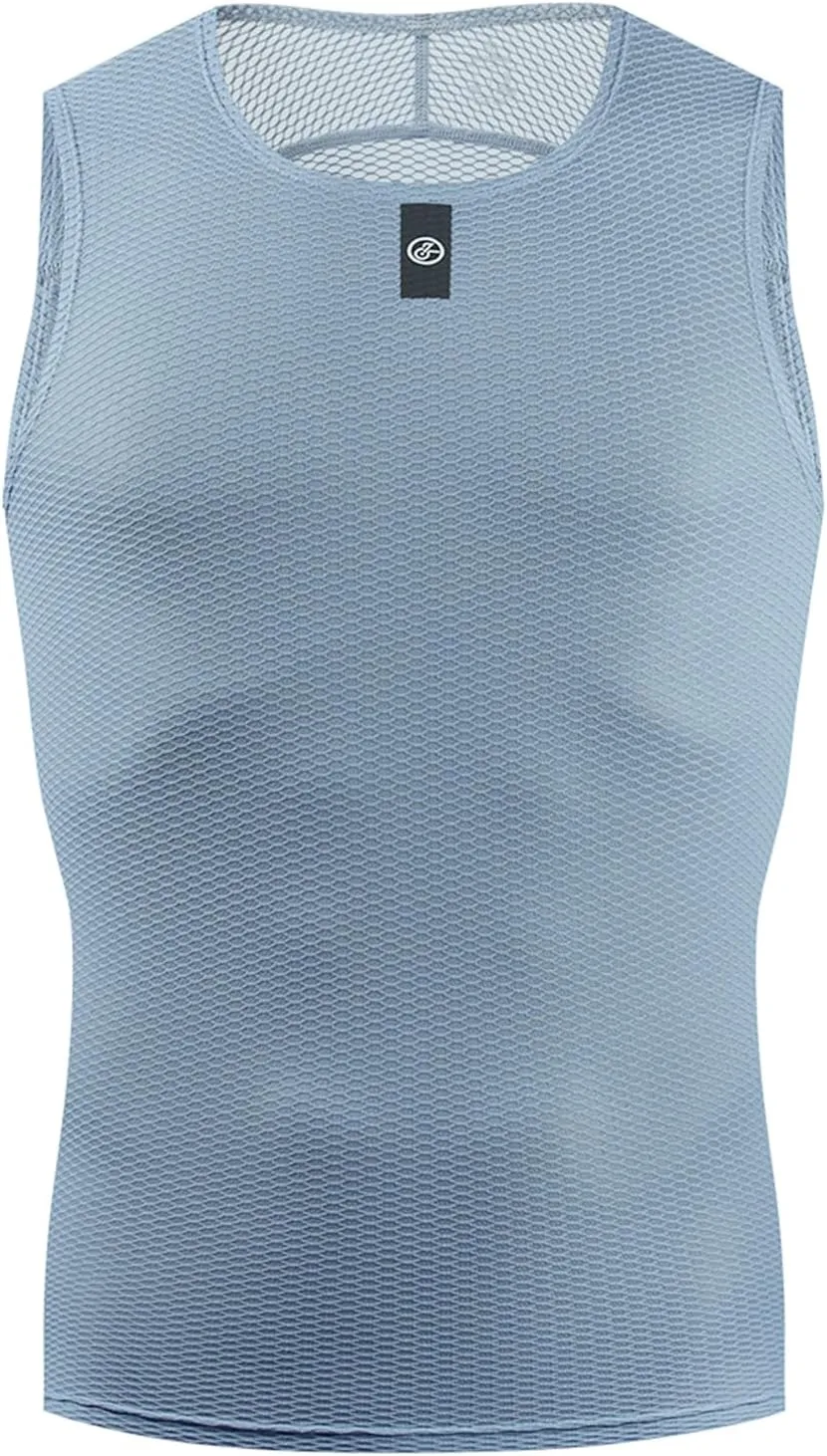 YKYWBIKE Men's Cycling Base Layer Sleeveless Cycling Jersey Men Quick Dry Bicycle Undershirt Mesh Bike Base Layer Vests