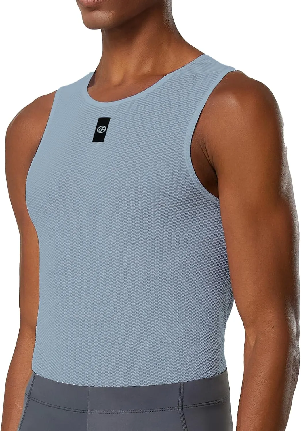 YKYWBIKE Men's Cycling Base Layer Sleeveless Cycling Jersey Men Quick Dry Bicycle Undershirt Mesh Bike Base Layer Vests