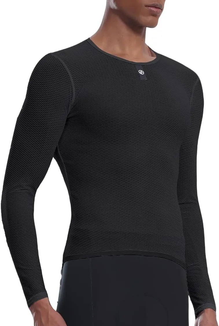 YKYWBIKE Men's Cycling Base Layer Sleeveless Cycling Jersey Men Quick Dry Bicycle Undershirt Mesh Bike Base Layer Vests