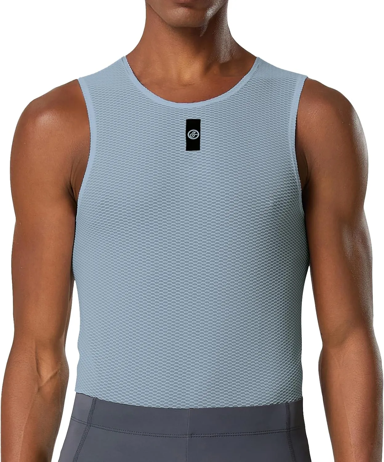 YKYWBIKE Men's Cycling Base Layer Sleeveless Cycling Jersey Men Quick Dry Bicycle Undershirt Mesh Bike Base Layer Vests