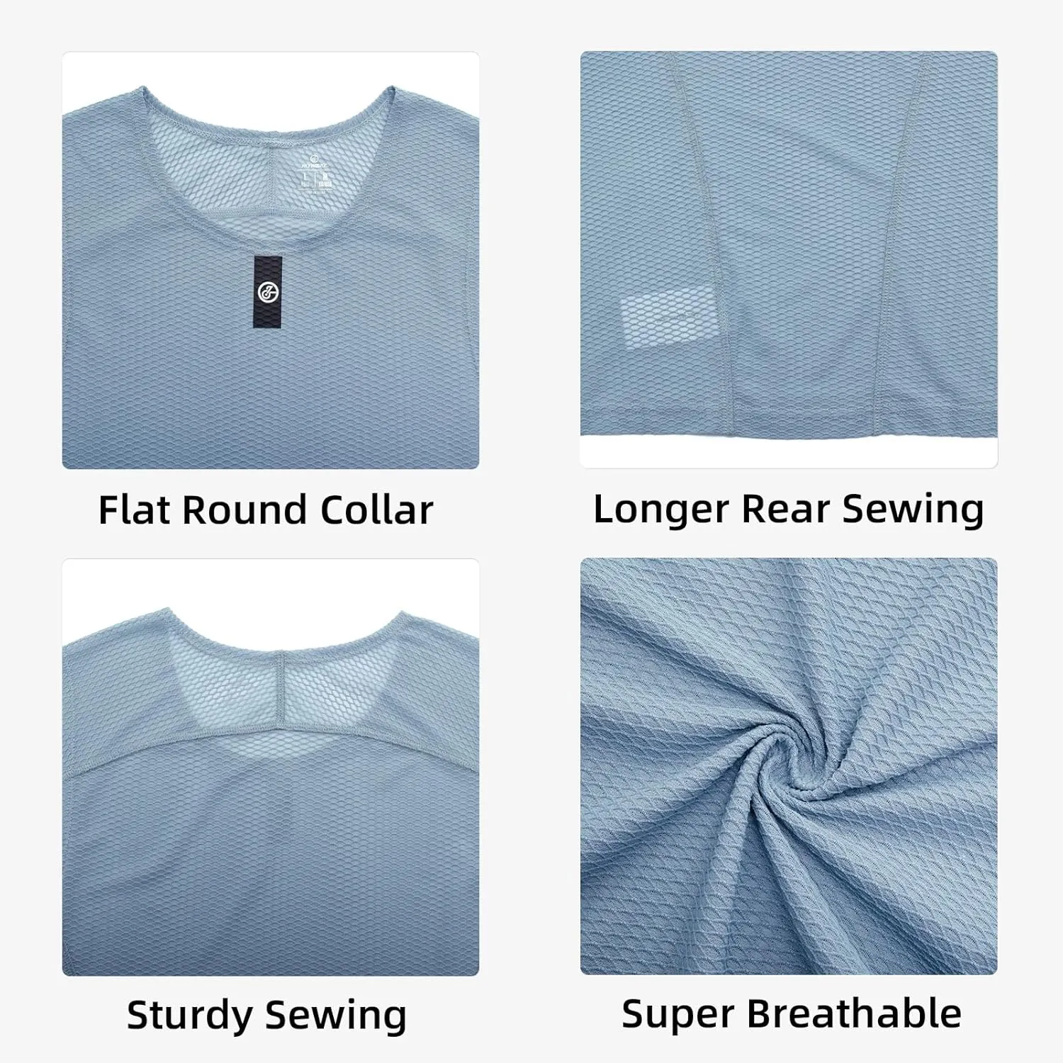 YKYWBIKE Men's Cycling Base Layer Sleeveless Cycling Jersey Men Quick Dry Bicycle Undershirt Mesh Bike Base Layer Vests