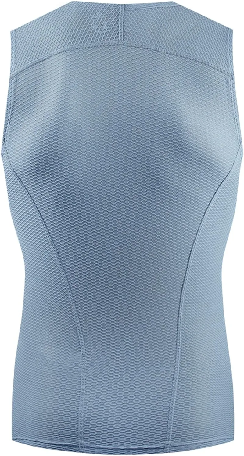 YKYWBIKE Men's Cycling Base Layer Sleeveless Cycling Jersey Men Quick Dry Bicycle Undershirt Mesh Bike Base Layer Vests