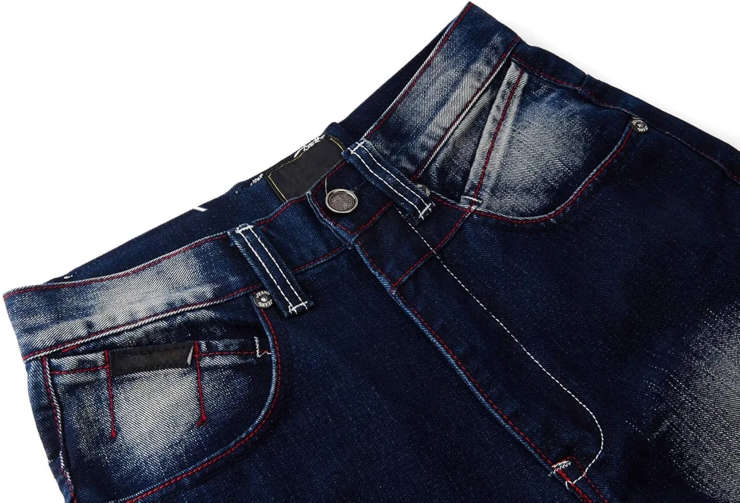 Ylingjun Mens Baggy Hip Hop Jeans Casual Loose Fit Skateboard Denim Pants