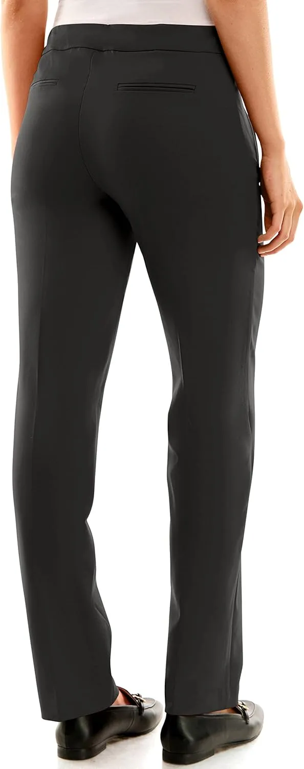 Zac & Rachel Women's Bond 18 Pull on with Faux Zipper Pockets Casual Pants