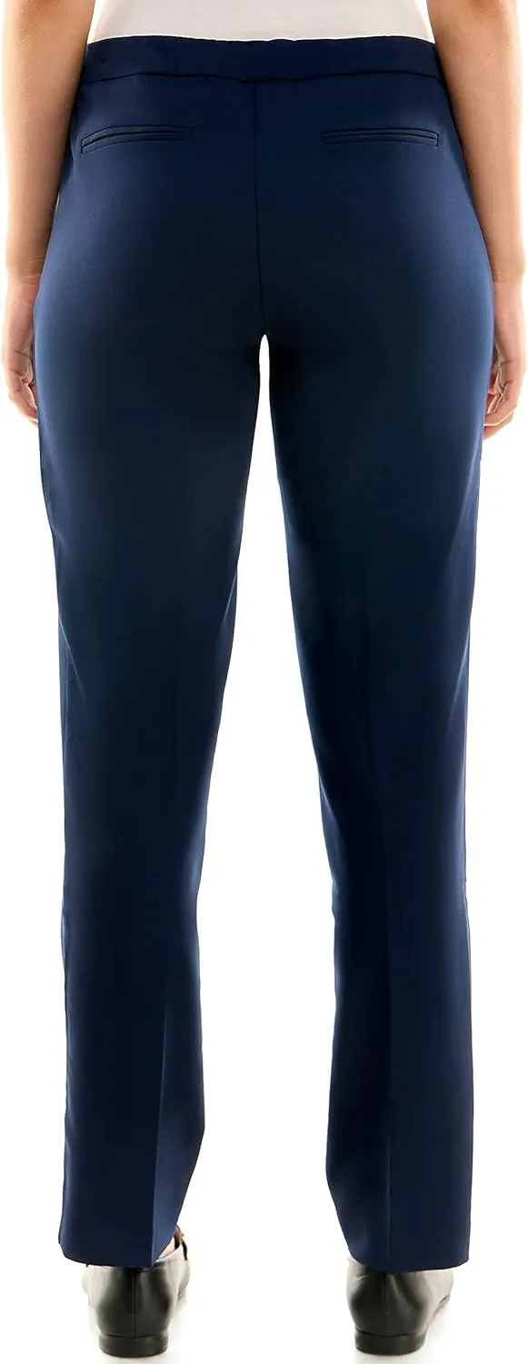 Zac & Rachel Women's Bond 18 Pull on with Faux Zipper Pockets Casual Pants