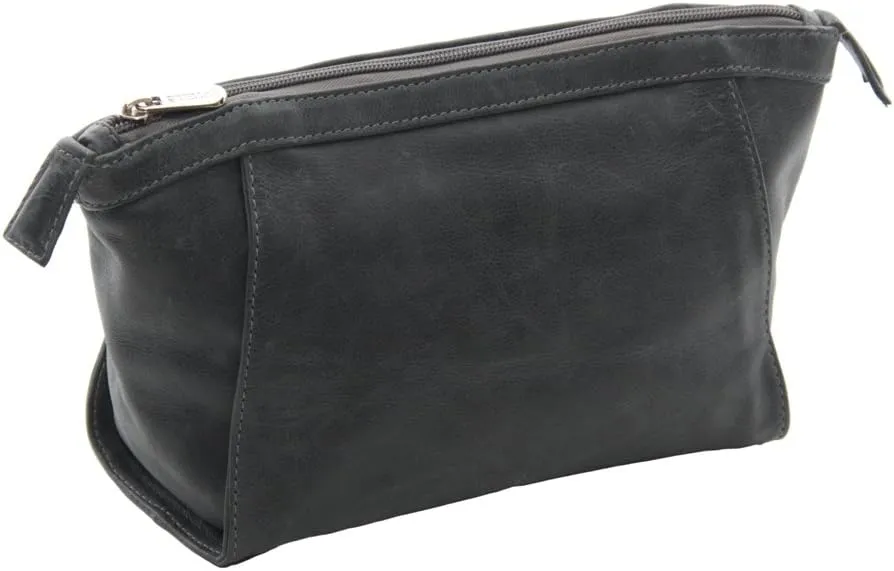 Zippered Travel Kit, Charcoal, One Size